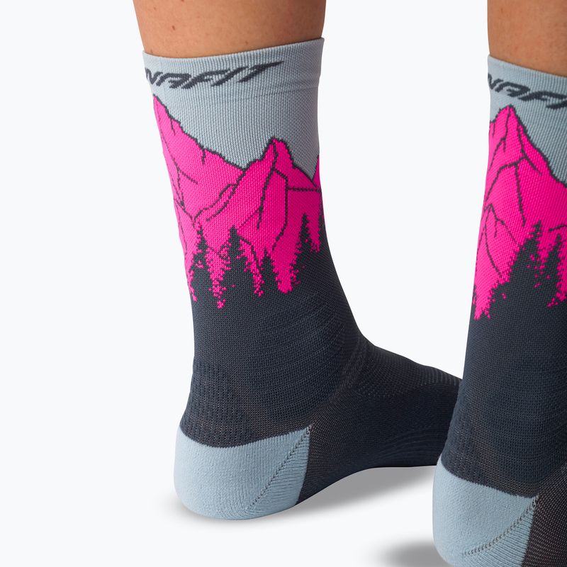 Kojinės DYNAFIT Traverse Crew cinder pink glo/6070 10