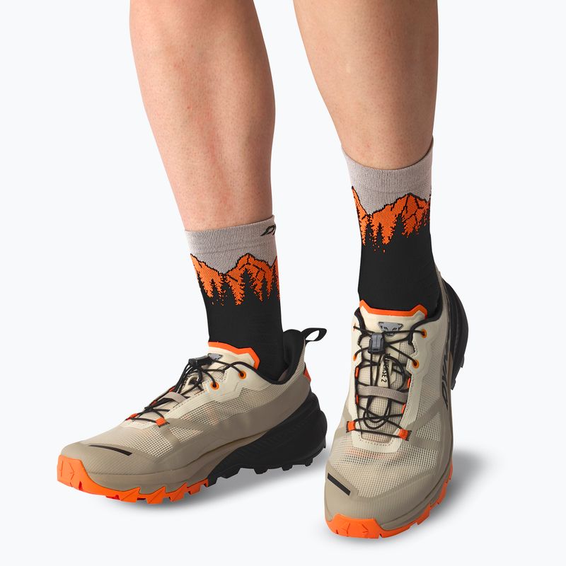 Slidinėjimo kojinės DYNAFIT Traverse Mid black out ultra orange/4220 6
