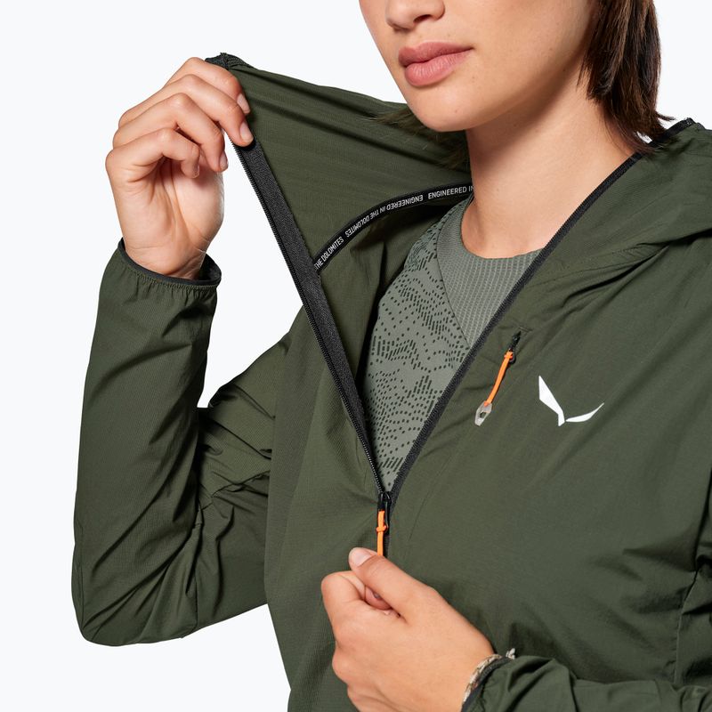 Moteriška vėjui atspari striukė Salewa Pedroc Wind HD Light dark olive 5
