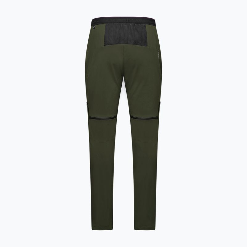 Vyriškos žygio kelnės Salewa Pedroc 3 DST 2IN1 dark olive 2