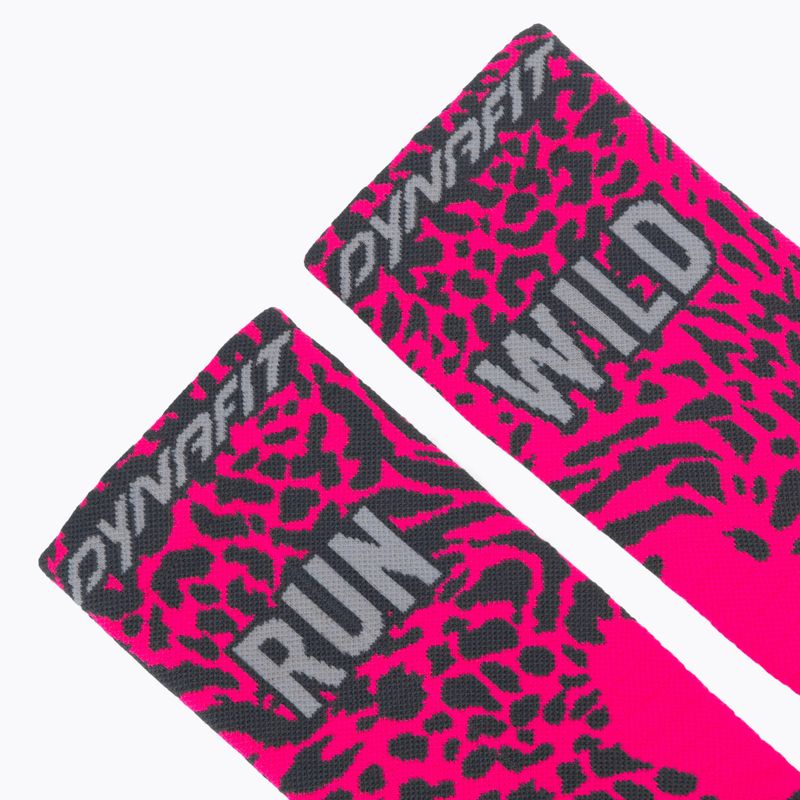 Kojinės DYNAFIT Run Wild Crew pink glo 3