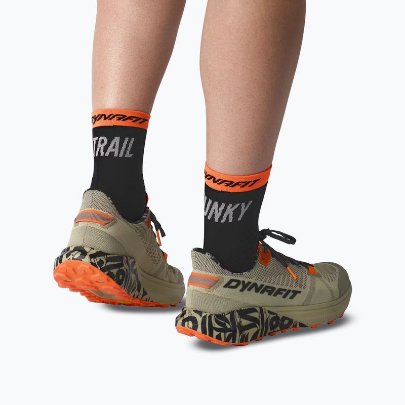 Kojinės DYNAFIT Trail Mid black out ultra orange/4220 7