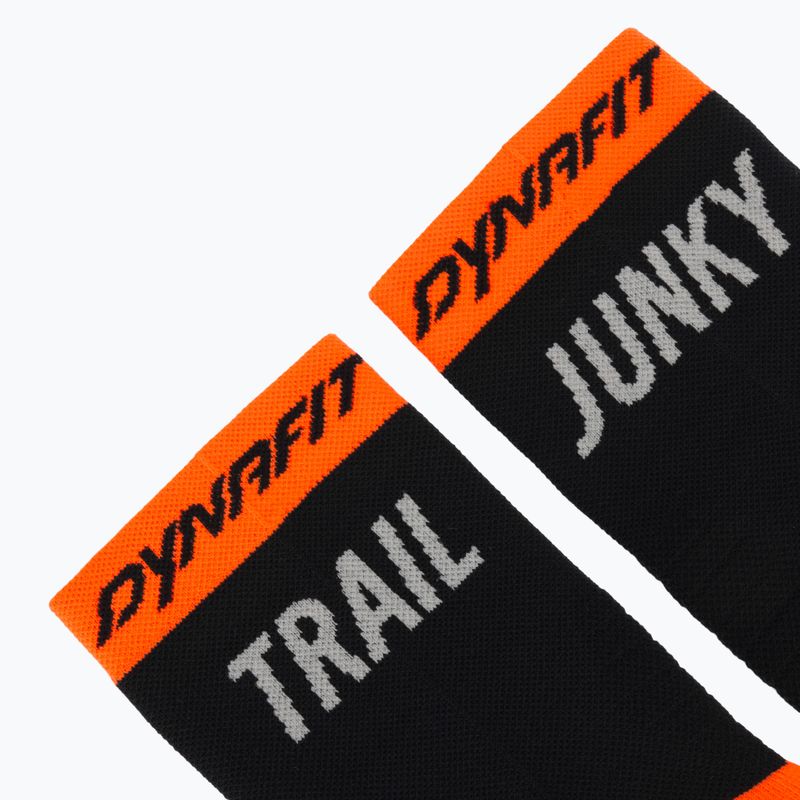 Kojinės DYNAFIT Trail Mid black out ultra orange/4220 3