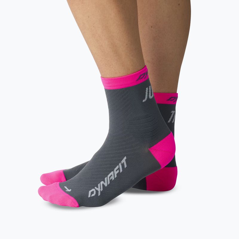 Kojinės DYNAFIT Trail Mid cinder pink glo/6070 9
