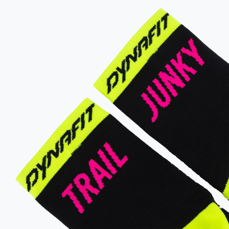 Kojinės DYNAFIT Trail Mid black out ultra yellow/5A30 3