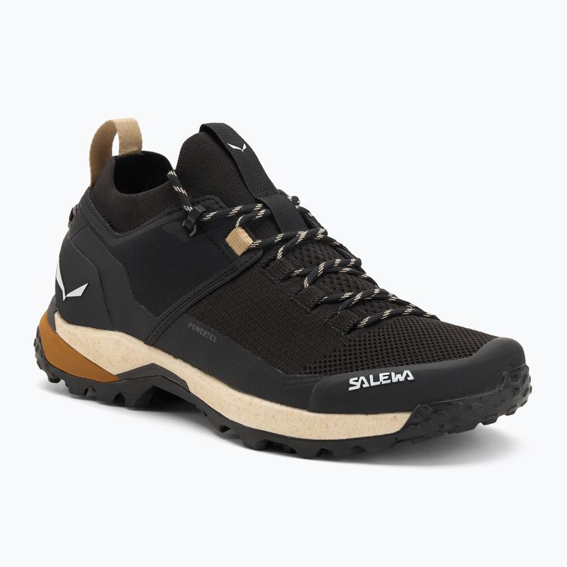 Vyriški žygio batai Salewa Puez 2 Knit Powertex black/black