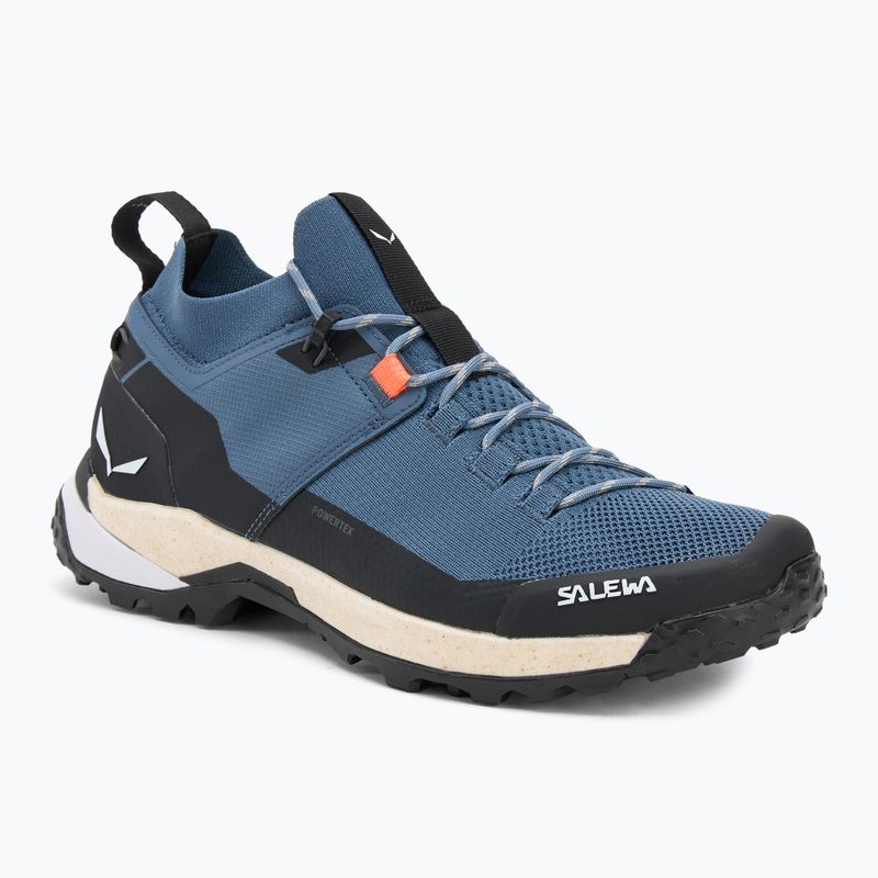 Vyriški žygio batai Salewa Puez 2 Knit Powertex java blue/black