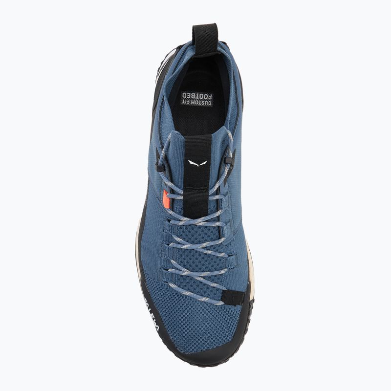 Vyriški žygio batai Salewa Puez 2 Knit Powertex java blue/black 5