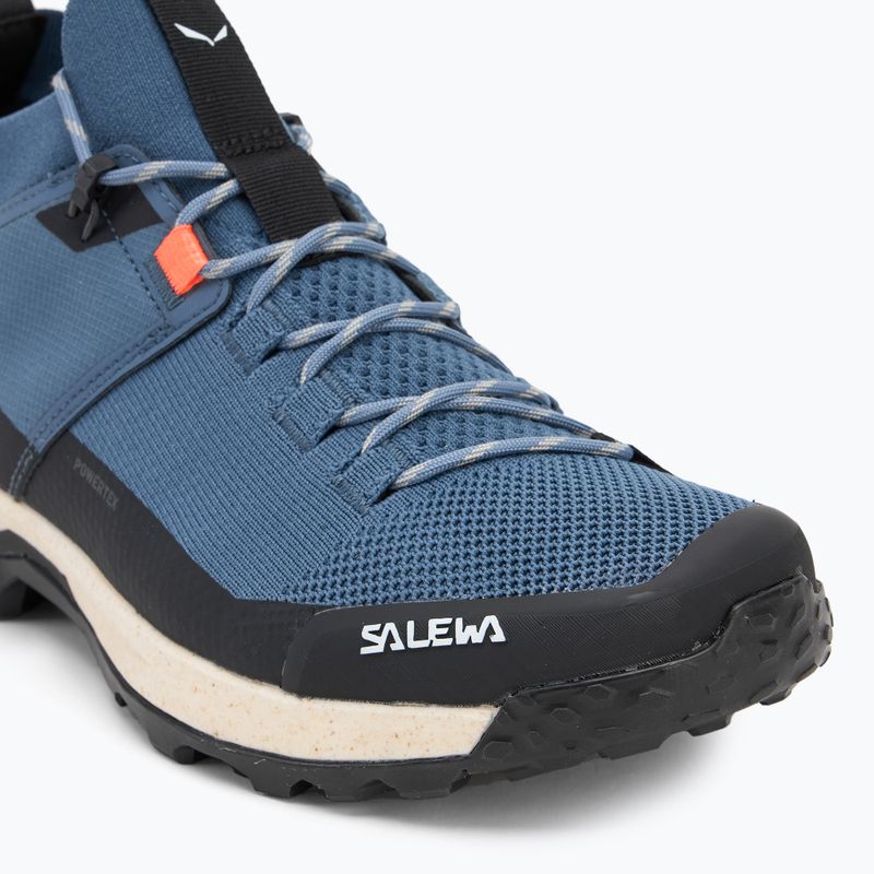 Vyriški žygio batai Salewa Puez 2 Knit Powertex java blue/black 7