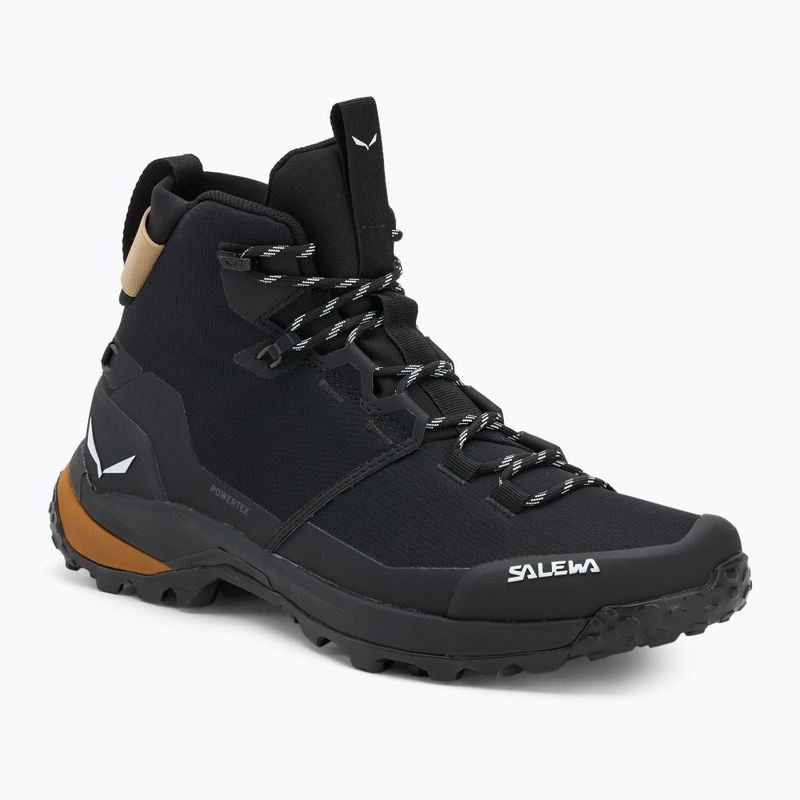 Salewa vyriški trekingo batai Puez 2 Mid Ptx black/black