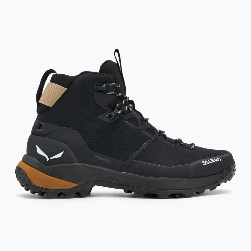 Salewa vyriški trekingo batai Puez 2 Mid Ptx black/black 2