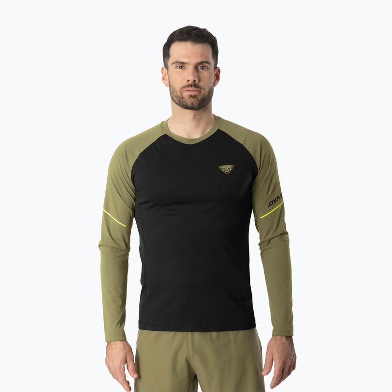 Vyriški bėgimo marškinėliai su ilgomis rankovėmis DYNAFIT Alpine Pro military green/0910