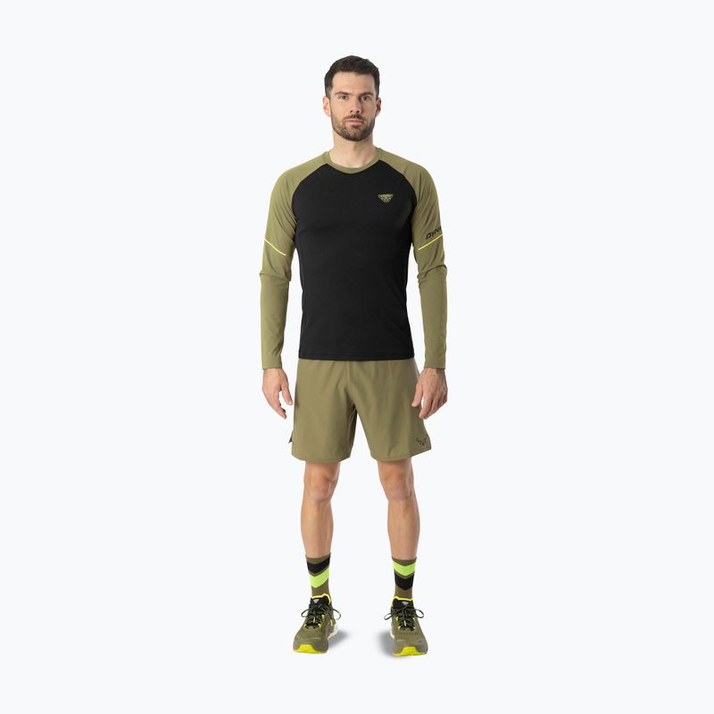 Vyriški bėgimo marškinėliai su ilgomis rankovėmis DYNAFIT Alpine Pro military green/0910 2
