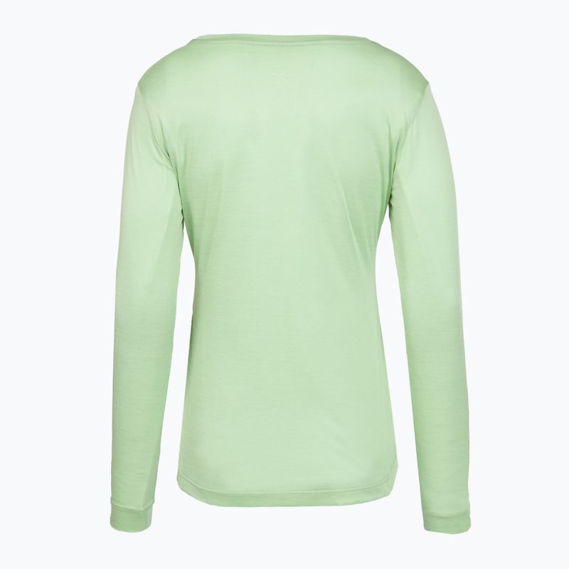 Moteriški žygio marškinėliai ilgomis rankovėmis Salewa Puez Melange Dry pastel green melange 2