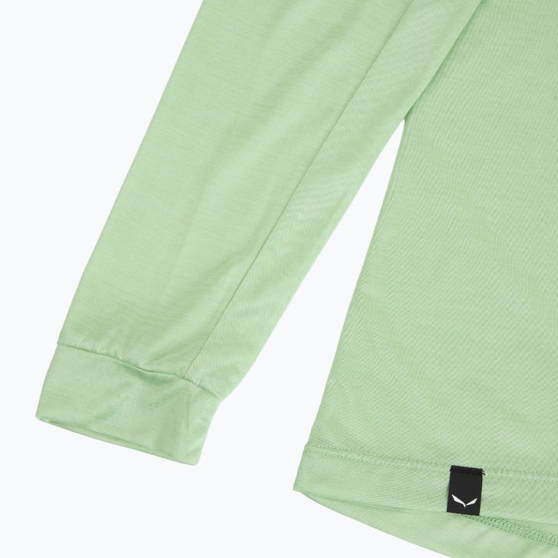 Moteriški žygio marškinėliai ilgomis rankovėmis Salewa Puez Melange Dry pastel green melange 4