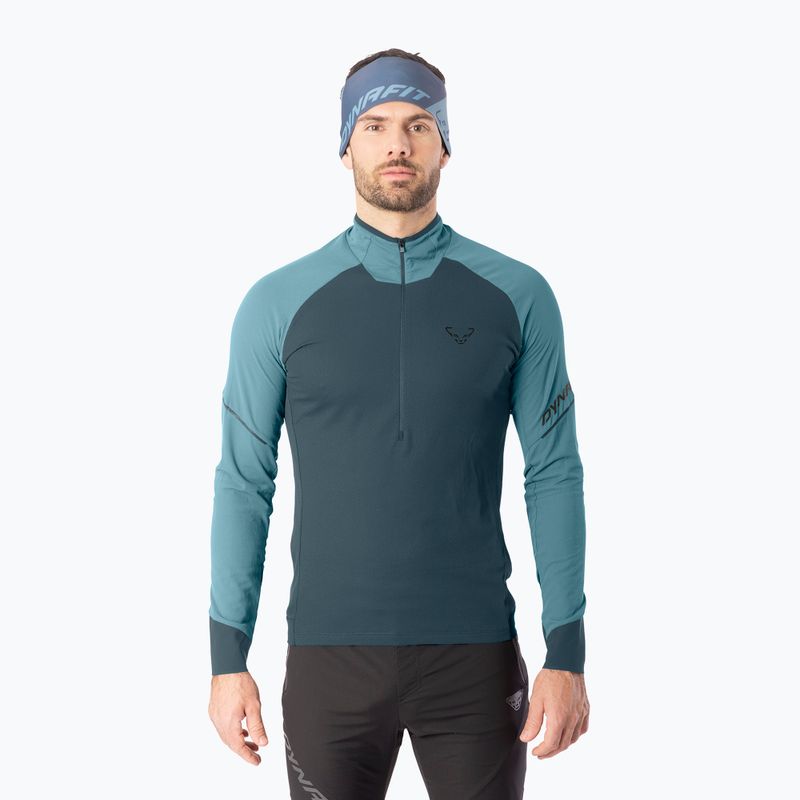 Vyriškas bėgimo džemperis Dynafit Alpine LS 1/2 Zip Tee smoke blue/0720/3162