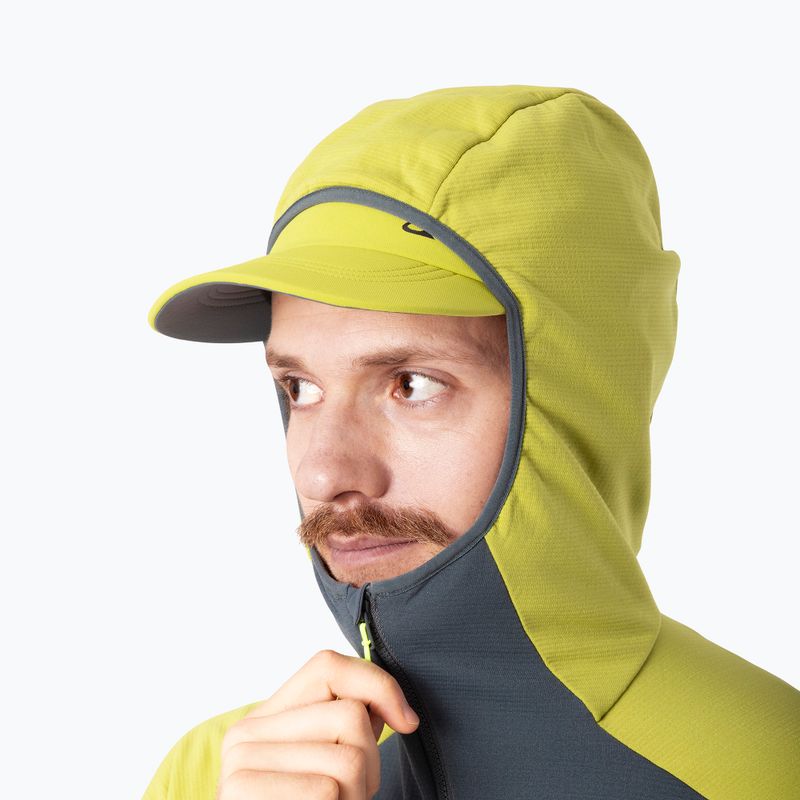Vyriškas DYNAFIT Radical Polartec slidinėjimo džemperis su gobtuvu, spalva golden lime/0720 3