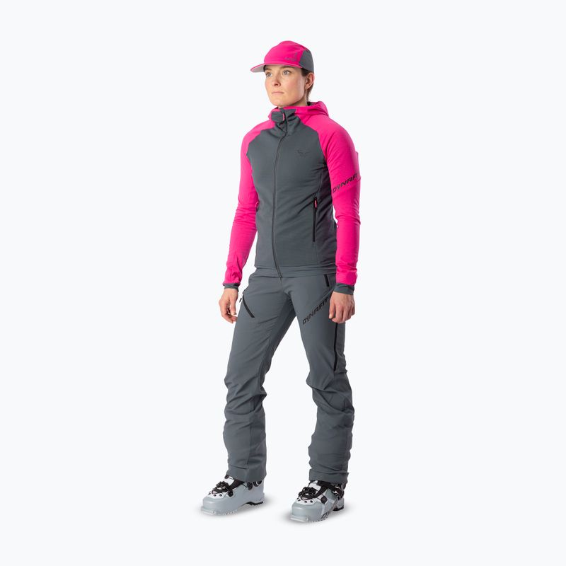 Moteriškas DYNAFIT Radical Polartec skitūro džemperis su kapišonu flamingo/0720 2