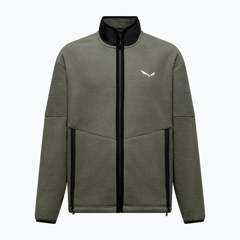 Vyriškas flisinis džemperis Salewa Fanes Full Zip faded green