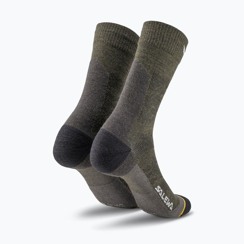 Vyriškos kojinės Salewa Ortles AM Crew dark olive 2