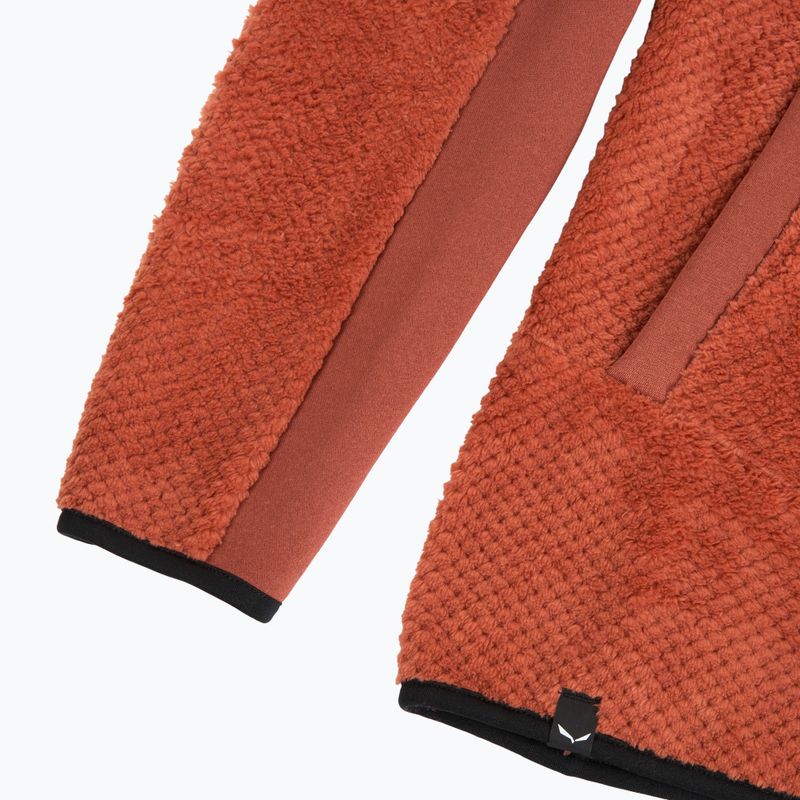 Moteriškas žygio džemperis Salewa Puez Warm Full Zip etruscan red 4