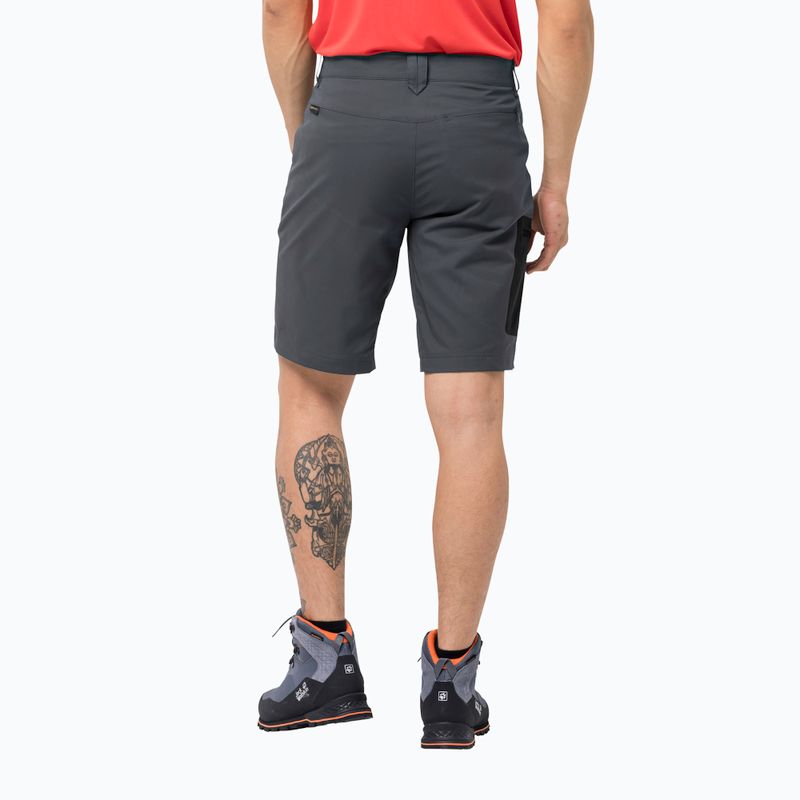 Jack Wolfskin vyriški Active Track trekingo šortai pilkos spalvos 1503791_6116 2
