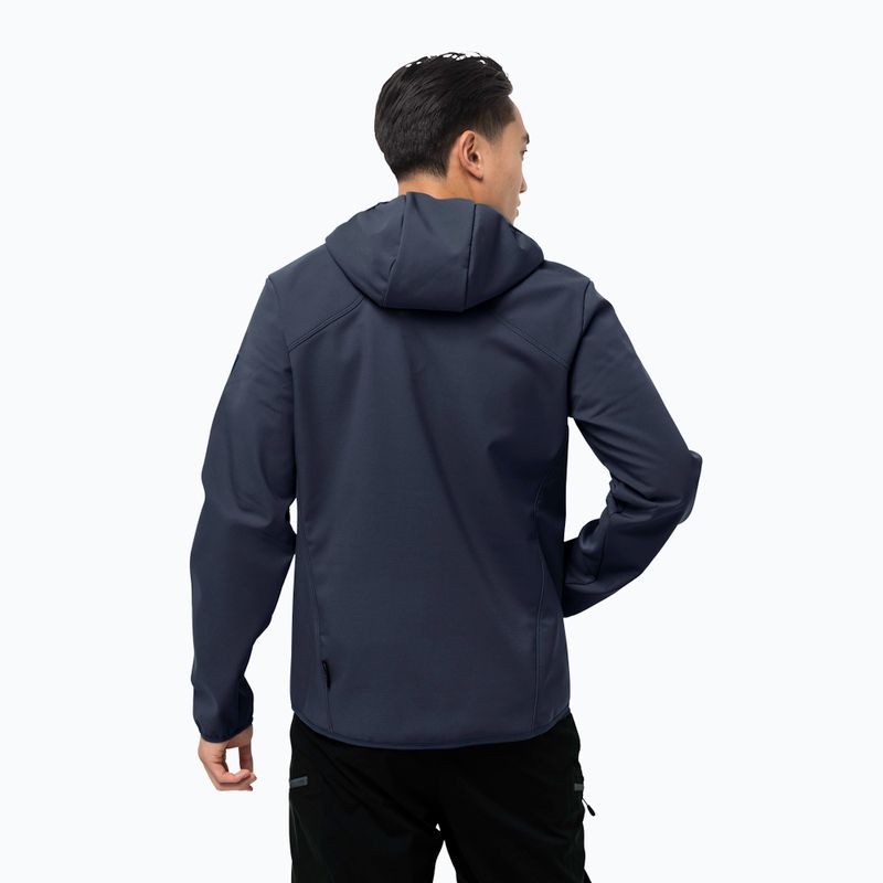 Jack Wolfskin vyriška softshell striukė Northern Point navy blue 1304001_1033 2