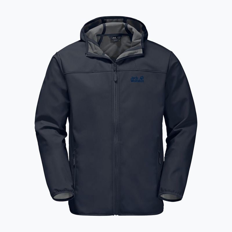 Jack Wolfskin vyriška softshell striukė Northern Point navy blue 1304001_1033 4
