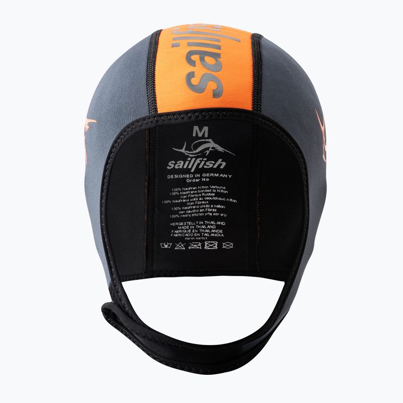 Sailfish Silikoninė juoda/oranžinė plaukimo kepurė NEOPRENE CAP 5