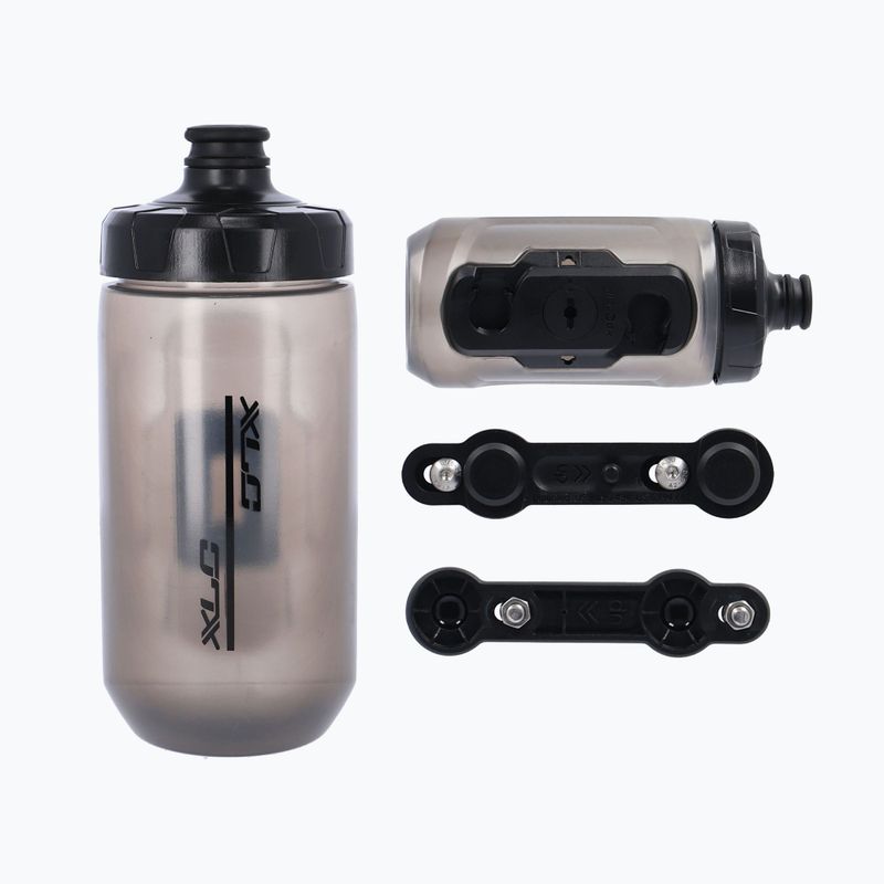 XLC dviratininko butelis WB-K06 Fidlock dviratininko butelio adapteris 450 ml pilkos spalvos 2503234001 6
