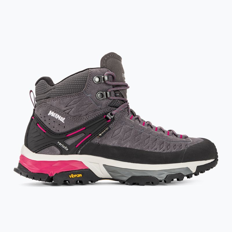 Moteriški trekingo batai Meindl Top Trail Lady Mid GTX grey/magenta 2