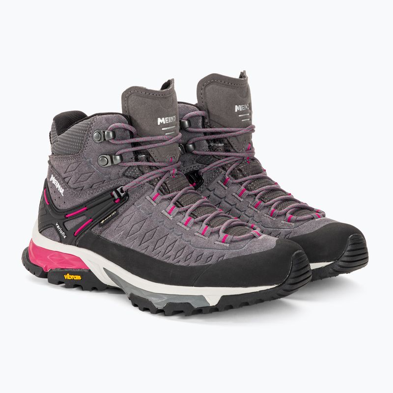 Moteriški trekingo batai Meindl Top Trail Lady Mid GTX grey/magenta 4