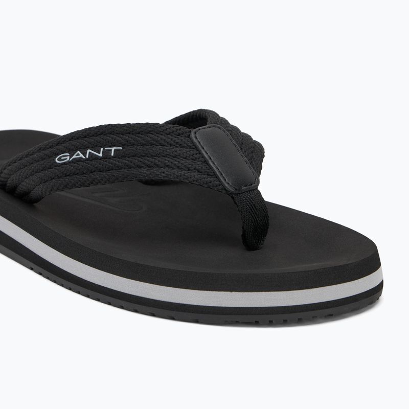 Vyriškos šlepetės per pirštą GANT Brodale black 7