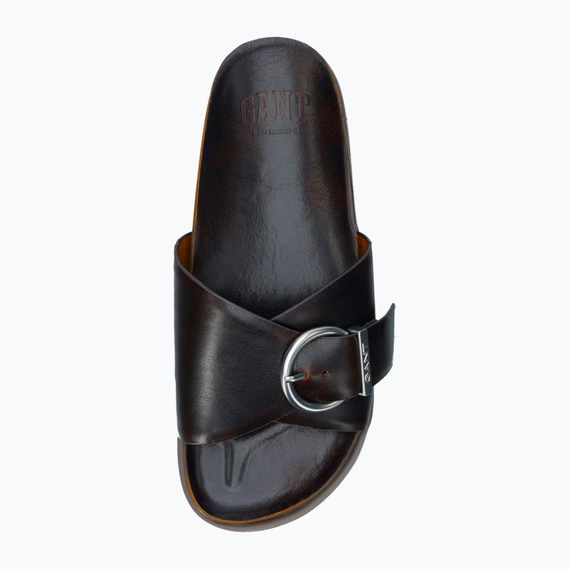 Moteriškos šlepetės GANT Mardale dark brown 5