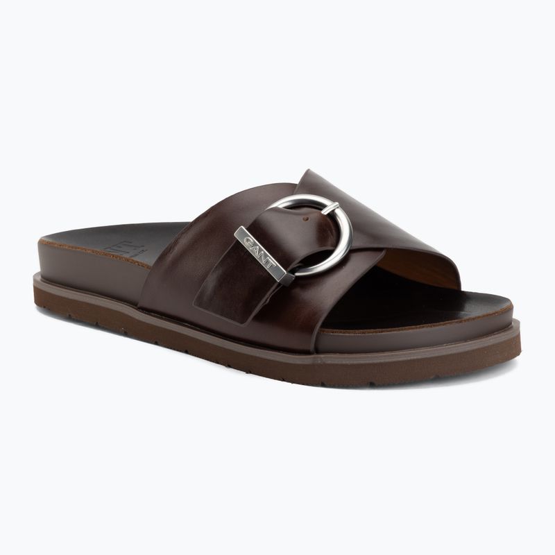 Moteriškos šlepetės GANT Mardale dark brown