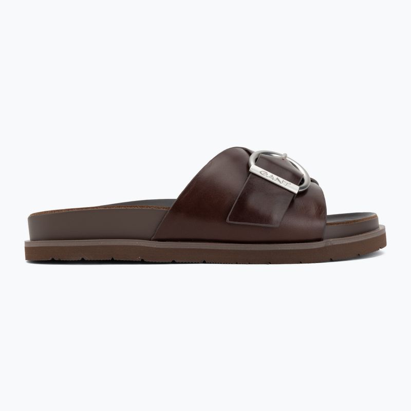 Moteriškos šlepetės GANT Mardale dark brown 2