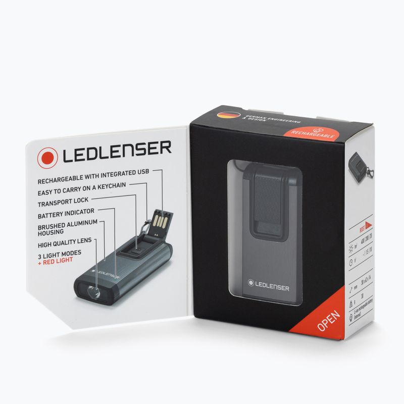 Ledlenser K6R Box žibintuvėlis pilkos spalvos 502577