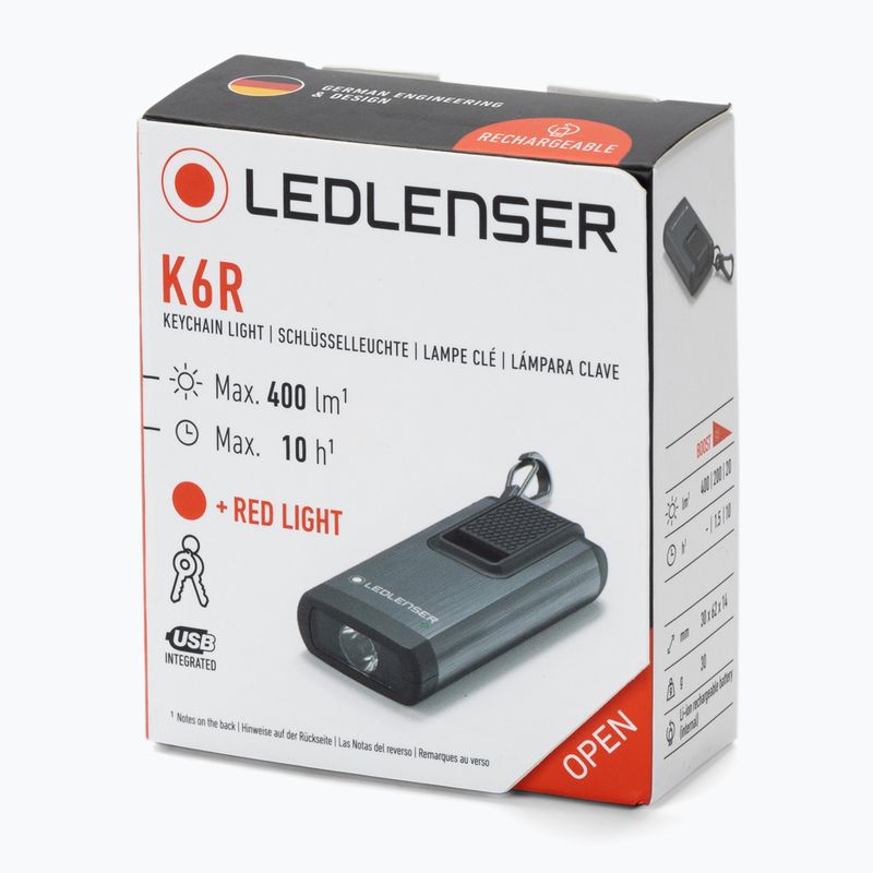 Ledlenser K6R Box žibintuvėlis pilkos spalvos 502577 2