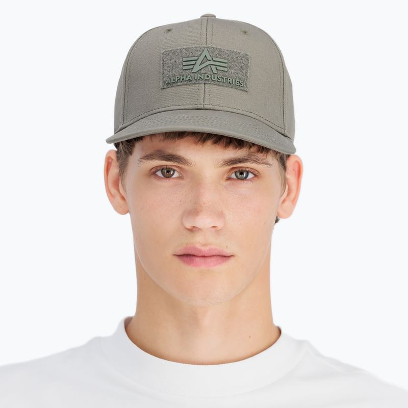 Vyriška kepuraitė su snapeliu Alpha Industries VLC dark green 3