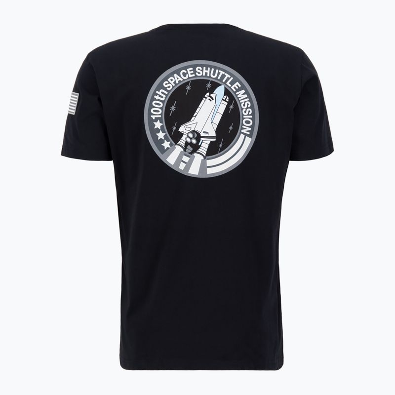 Vyriški marškinėliai Alpha Industries Space Shuttle T black 4