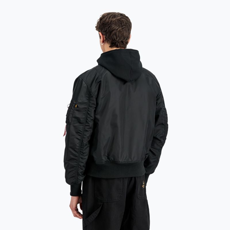 Vyriška striukė Alpha Industries MA-1 D-Tec Sleeve Embroidery Bomber black/reflective 3