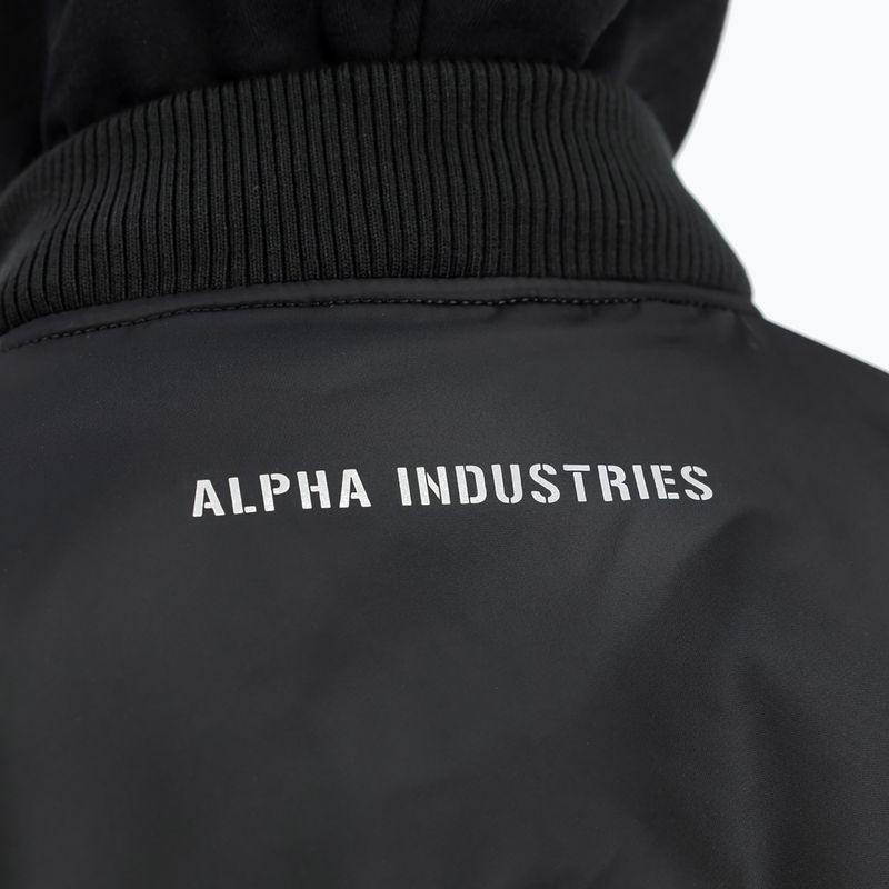 Vyriška striukė Alpha Industries MA-1 D-Tec Sleeve Embroidery Bomber black/reflective 4