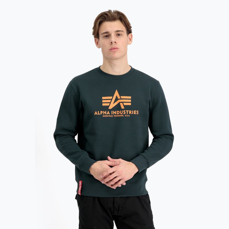 Vyriškas džemperis Alpha Industries Basic dark petrol