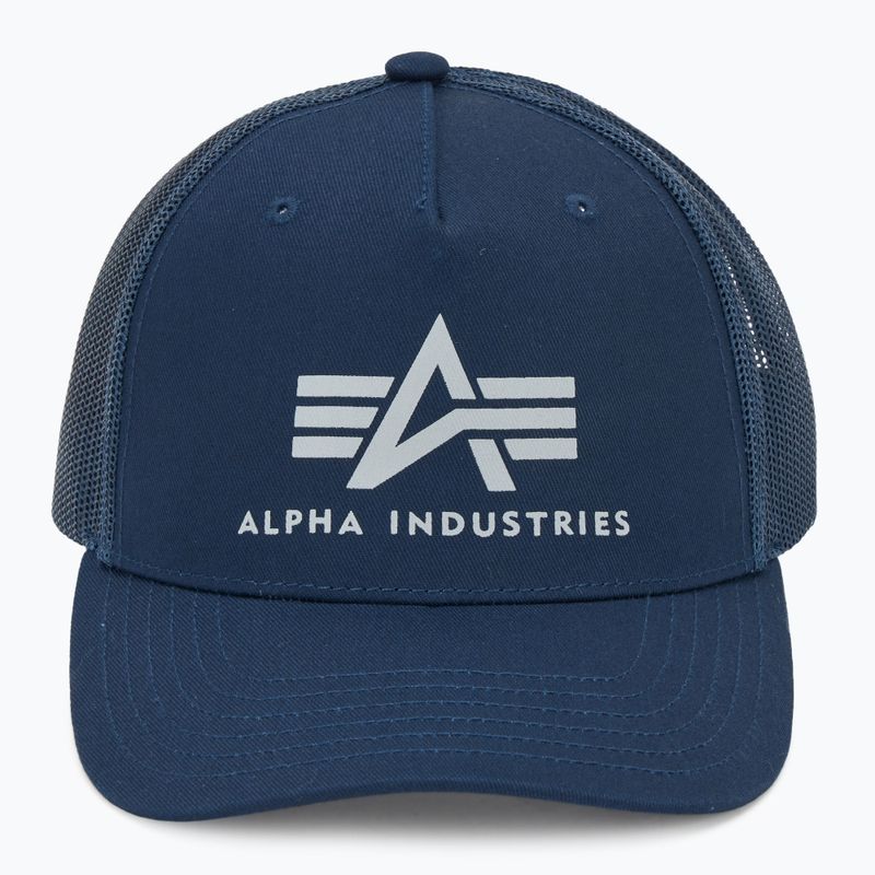 Vyriška kepuraitė su snapeliu Alpha Industries Basic Trucker rep.blue 2