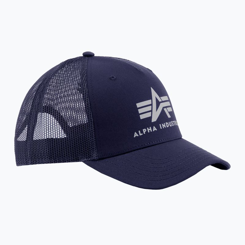 Vyriška kepuraitė su snapeliu Alpha Industries Basic Trucker rep.blue