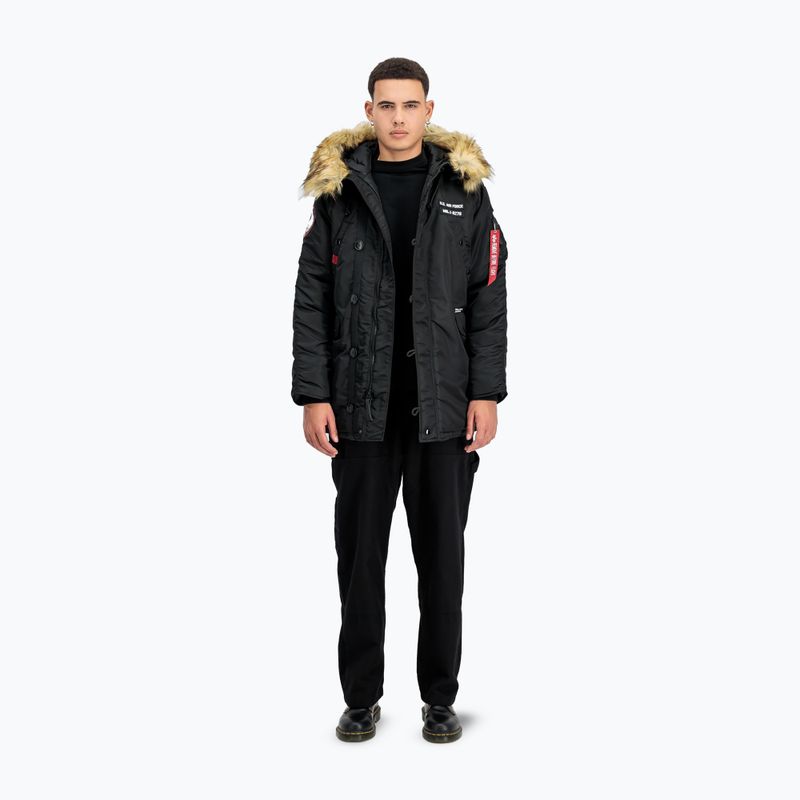 Vyriška striukė Alpha Industries N3B Airborne Hooded black 2