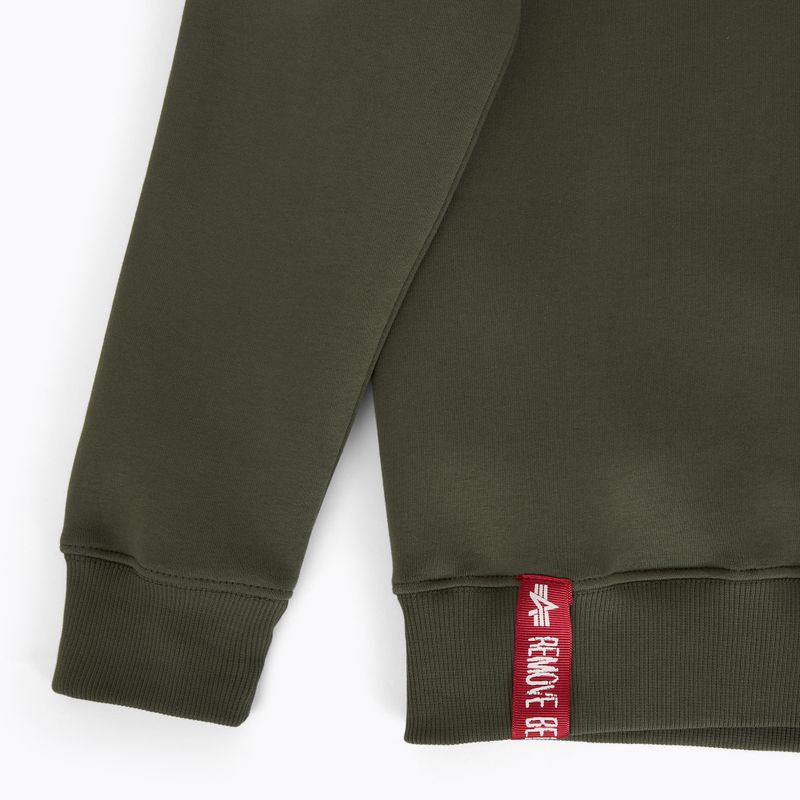 Vyriškas džemperis Alpha Industries Basic Small Logo dark olive 7
