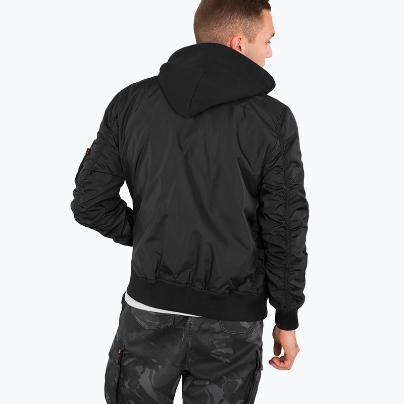 Vyriška striukė Alpha Industries MA-1 TT Two Tone Hood black/black 2