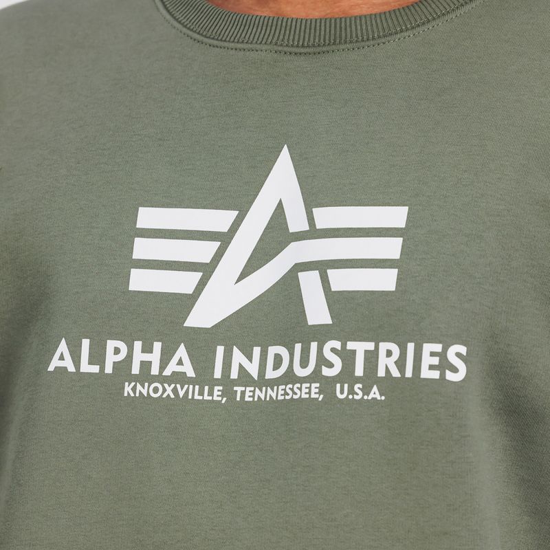 Vyriškas džemperis Alpha Industries Basic dark olive 6