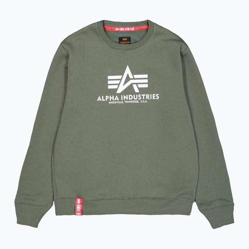 Vyriškas džemperis Alpha Industries Basic dark olive 7